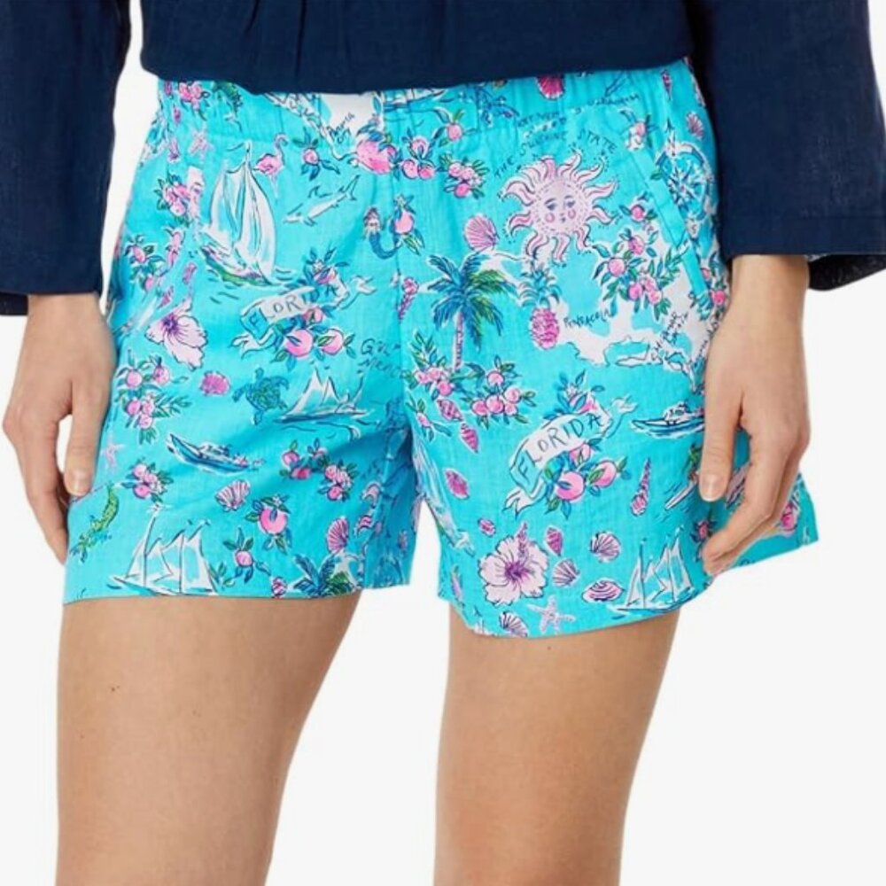 NWT Lilly Pulitzer Lilo Linen Shorts Size S